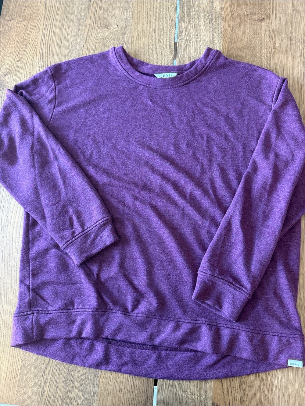 Orvis Women's Heathered Plum Crewneck Sweater
